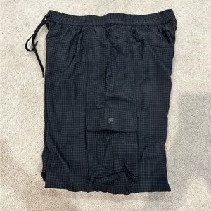 Fabletics Black Checkered Joggers